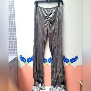 Crushed Velvet Flared Pants